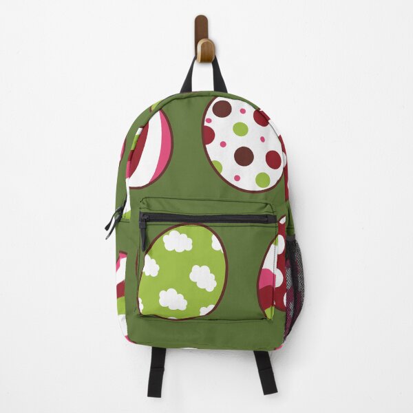 Item preview, Egg Pattern | Pink Green | Stripes Clouds Flowers Dots | Dark Green designed and sold by Wintre2.
