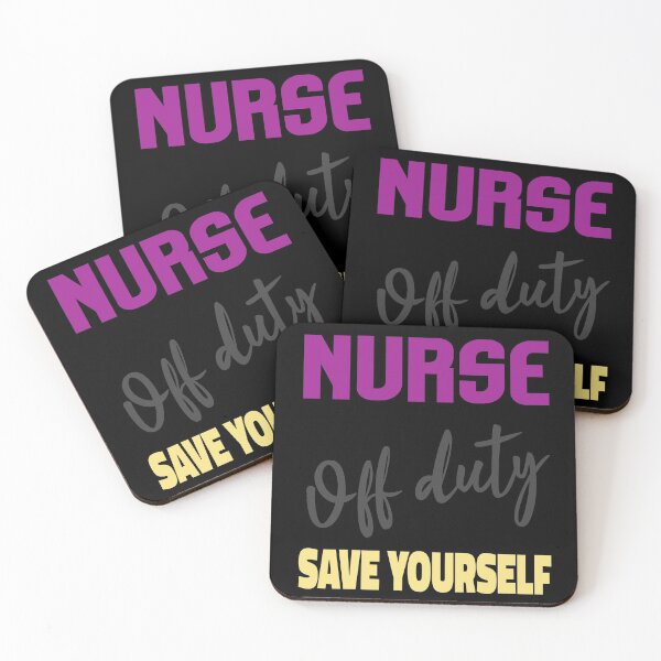 Item preview, Nurse Off Duty (Typography) designed and sold by superdumb70.