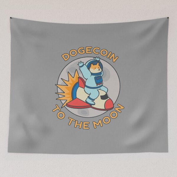 Item preview, Dogecoin to the Moon designed and sold by Flags  And co.