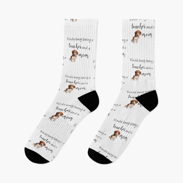 Item preview, Kinda Busy Being a Teacher and a Dog Mom | Beagle Mom designed and sold by ElysianCreation.