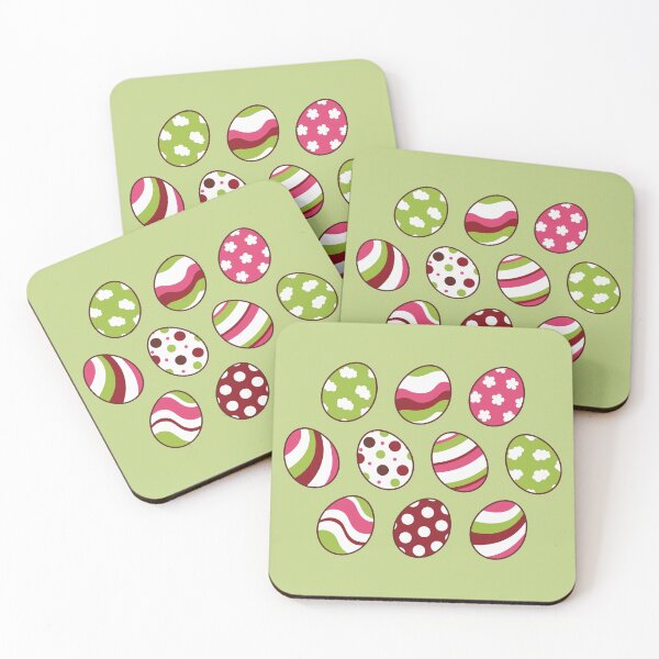 Item preview, Egg Pattern | Pink Green | Stripes Clouds Flowers Dots | Light Green designed and sold by Wintre2.