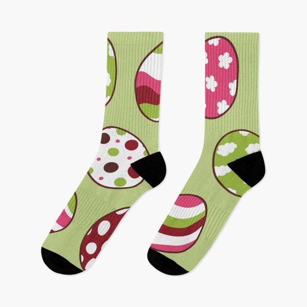 Item preview, Egg Pattern | Pink Green | Stripes Clouds Flowers Dots | Light Green designed and sold by Wintre2.