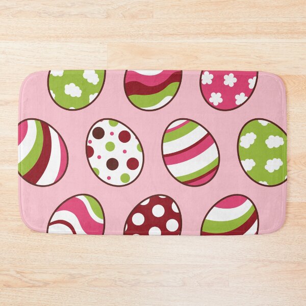 Item preview, Egg Pattern | Pink Green | Stripes Clouds Flowers Dots | Soft Pink designed and sold by Wintre2.