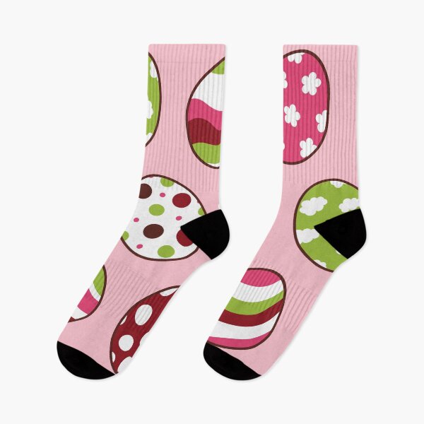 Item preview, Egg Pattern | Pink Green | Stripes Clouds Flowers Dots | Soft Pink designed and sold by Wintre2.
