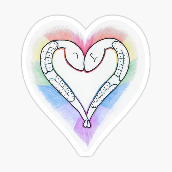 Item preview, Rainbow heart designed and sold by AGCharlesworth.