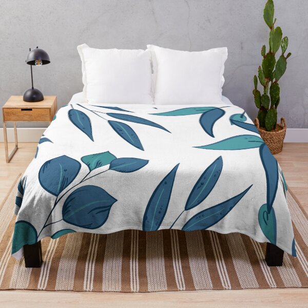 Item preview, Blue gum leaves pattern, eucalyptus leaves designed and sold by Yellowsprint.