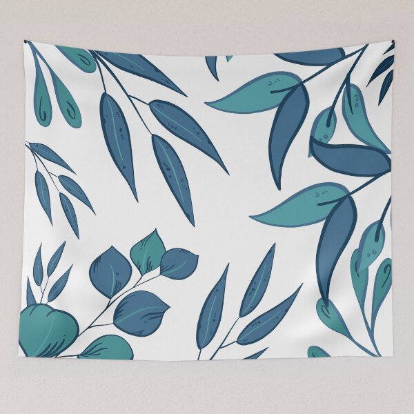 Item preview, Blue gum leaves pattern,  eucalyptus leaves  designed and sold by Yellowsprint.