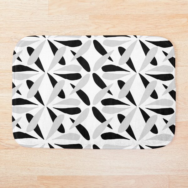 Item preview, Black and grey flower pattern designed and sold by CraftyInk.