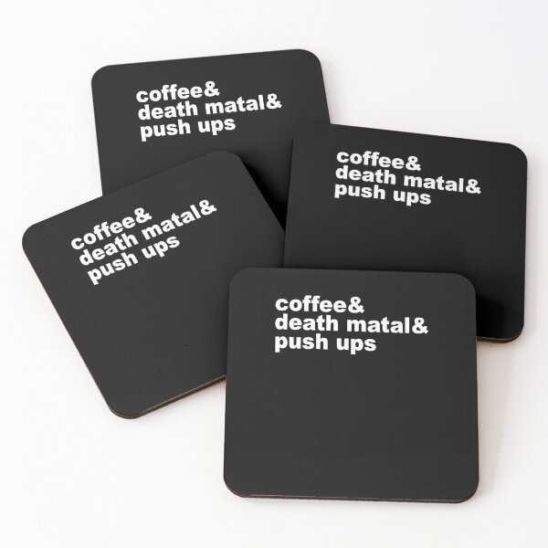 Item preview, Coffee & Death Metal & Push Ups designed and sold by RosiePfeffer.