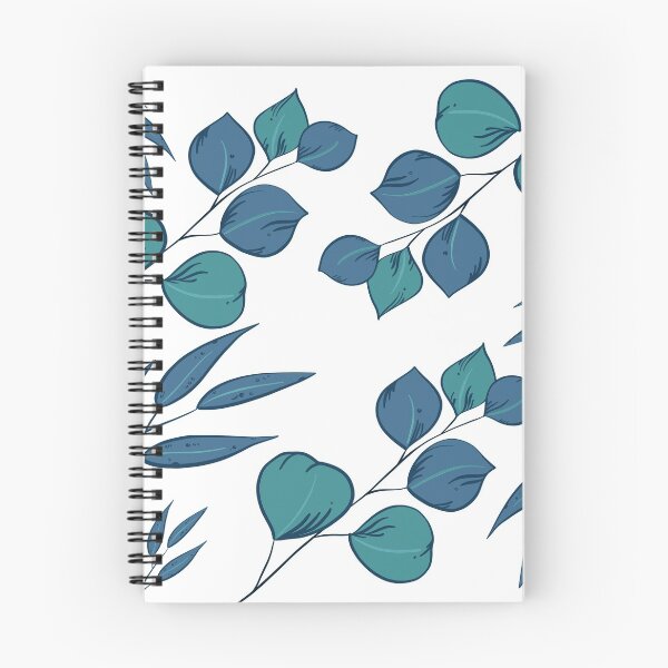 Item preview, Blue gum leaves pattern, round and pointy  designed and sold by Yellowsprint.