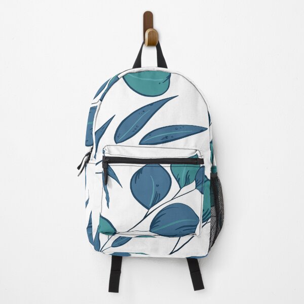 Item preview, Blue gum leaves pattern, round and pointy designed and sold by Yellowsprint.