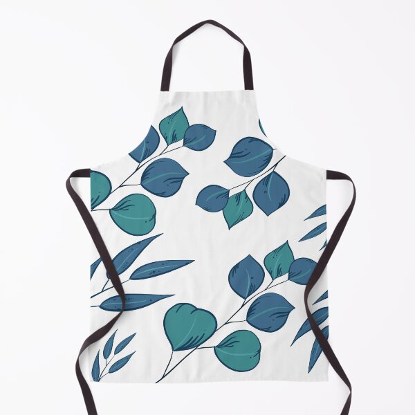 Item preview, Blue gum leaves pattern, round and pointy designed and sold by Yellowsprint.