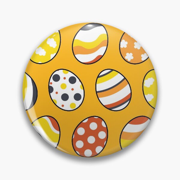 Item preview, Egg Pattern | Yellow Orange Gray | Stripes Clouds Flowers Dots | Light Yellow designed and sold by Wintre2.