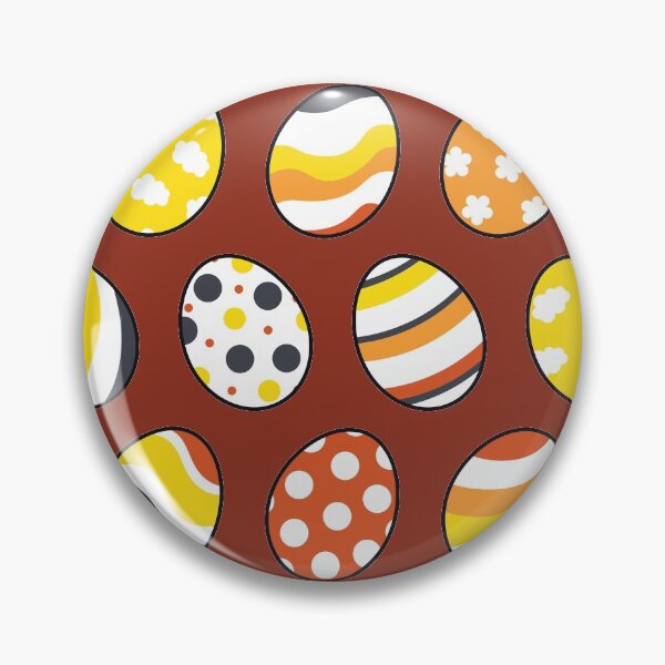 Item preview, Egg Pattern | Yellow Orange Gray | Stripes Clouds Flowers Dots | Maroon designed and sold by Wintre2.