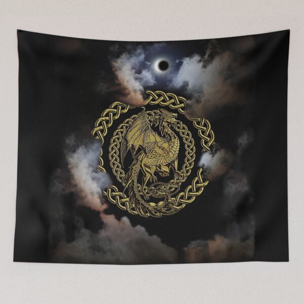 Item preview, Gold Celtic Dragon Cloud Eclipse designed and sold by Kim Andrews.