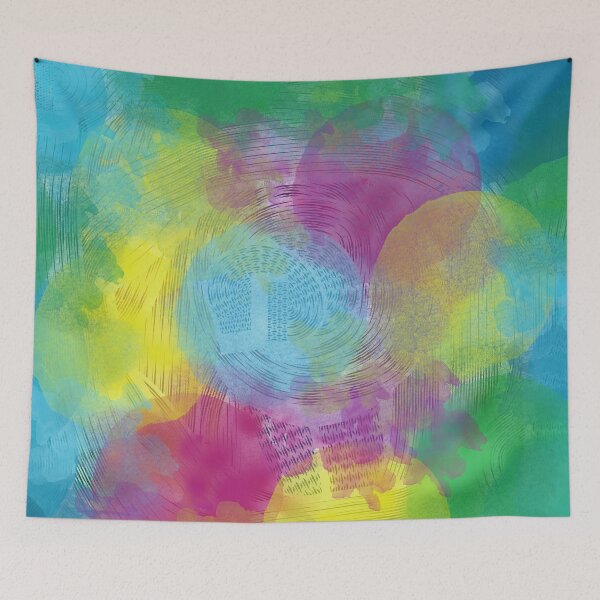 Item preview, Unwound labyrinth abstract art designed and sold by headtrackerart.