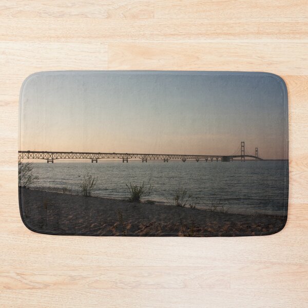Item preview, Sunset at the Mackinac Bridge designed and sold by Hillary Sivec.