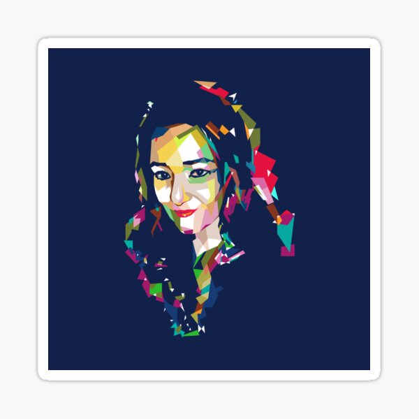 Digital Art Woman illustration Sticker