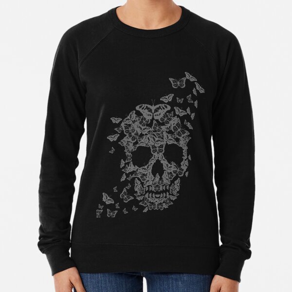 Item preview, skull skull made with butterflies designed and sold by hateeyes.