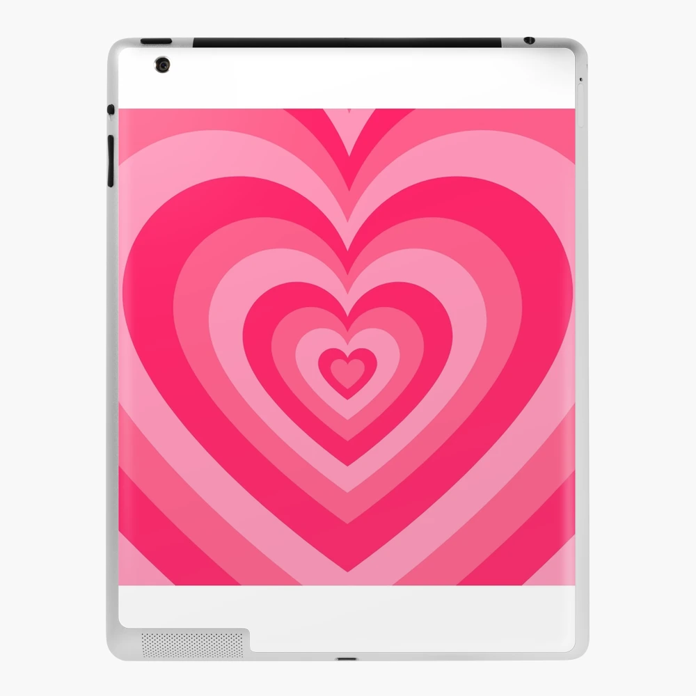Hot pink aesthetic trendy indie heart iPad Case & Skin for Sale by  GraciesArts