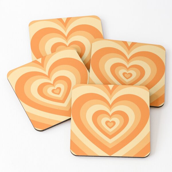 Item preview, Orange aesthetic trendy in the heart designed and sold by GraciesArts.