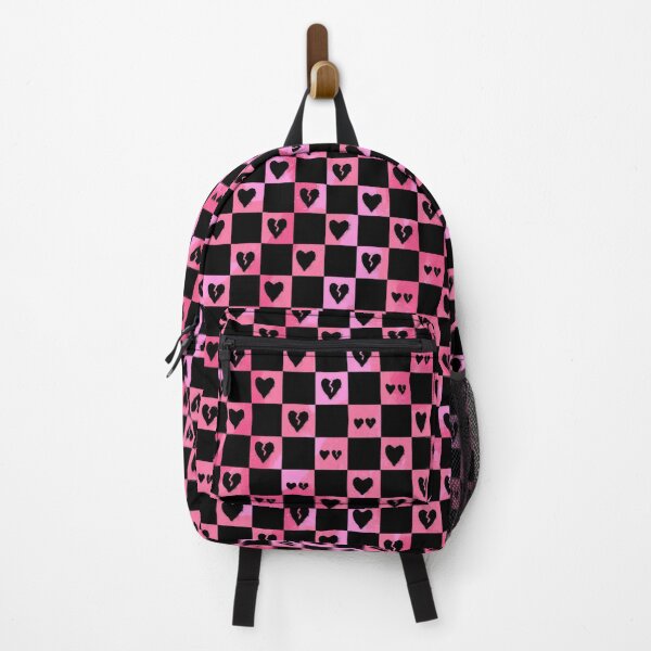 Item preview, Black Hearts Checkered Pattern designed and sold by RoserinArt.
