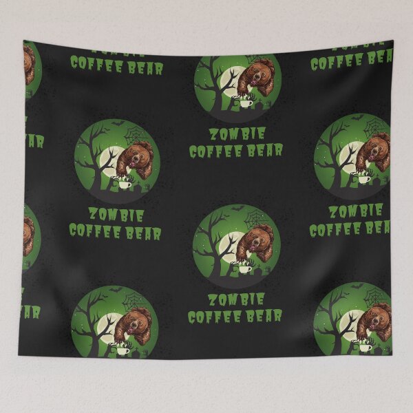 Item preview, Zombie Coffee Bear designed and sold by SportyDogShop.
