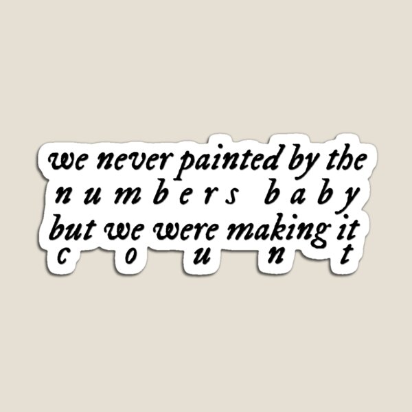 Item preview, Taylor Swift - the 1 - never painted by the numbers designed and sold by AKwords.