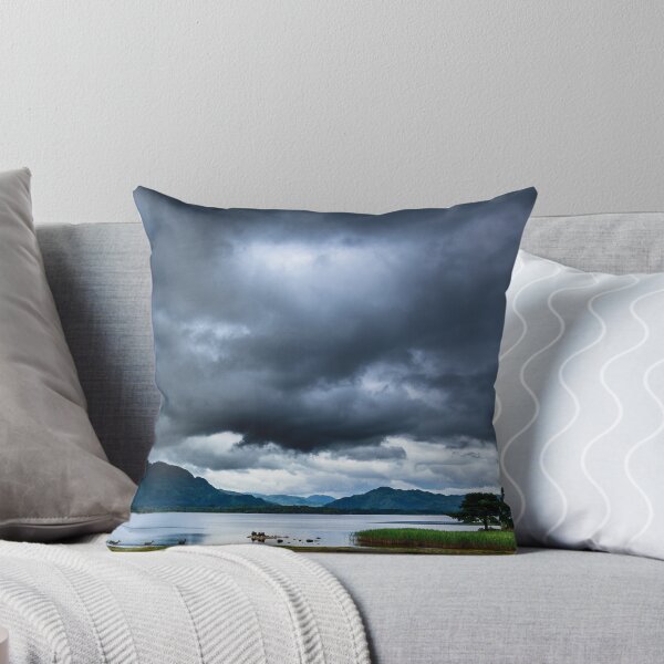 Item preview, Deer in a lake with mountains and stormy skies in Killarney National Park, Ring of Kerry near town of Killarney, County Kerry in Ireland designed and sold by AlbertMi.
