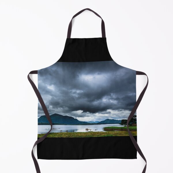 Item preview, Deer in a lake with mountains and stormy skies in Killarney National Park, Ring of Kerry near town of Killarney, County Kerry in Ireland designed and sold by AlbertMi.