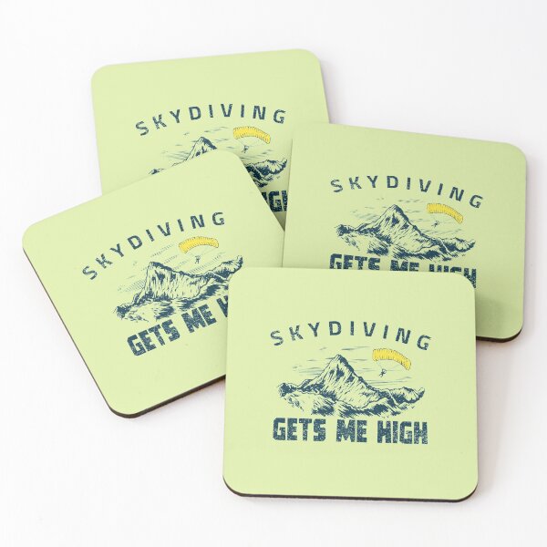 Item preview, Parachuting design. skydiving gets me high. designed and sold by NobelFashion.