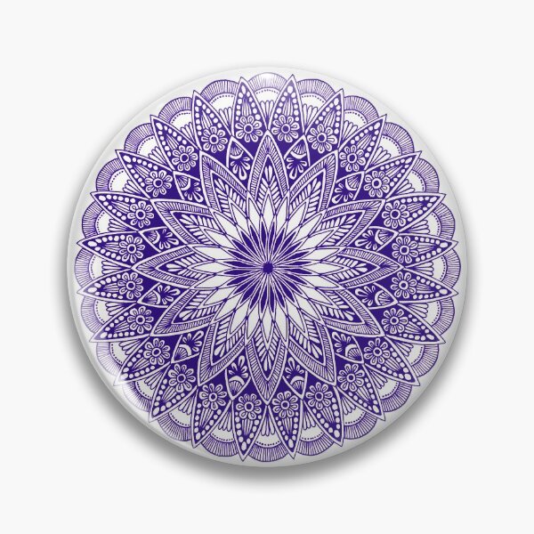 Item preview, Mandala design (dark indigo) designed and sold by Calen  Picard-Carroll.