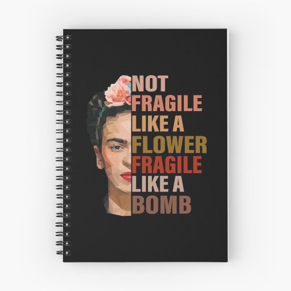 Artikelvorschau, Frida Kahlo nicht zerbrechlich wie eine Blume zerbrechlich wie eine Bombe entworfen und verkauft von RosiePfeffer.