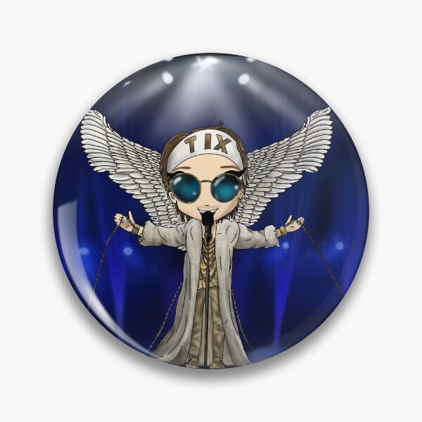 Item preview, TIX Fallen Angel Eurovision 2021 Norway Ut av mørket Cartoon Andreas Haukeland designed and sold by ciseauxamour.