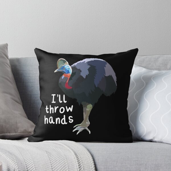 Item preview, I’ll Throw Hands Cassowary Bird designed and sold by thezoogirl.