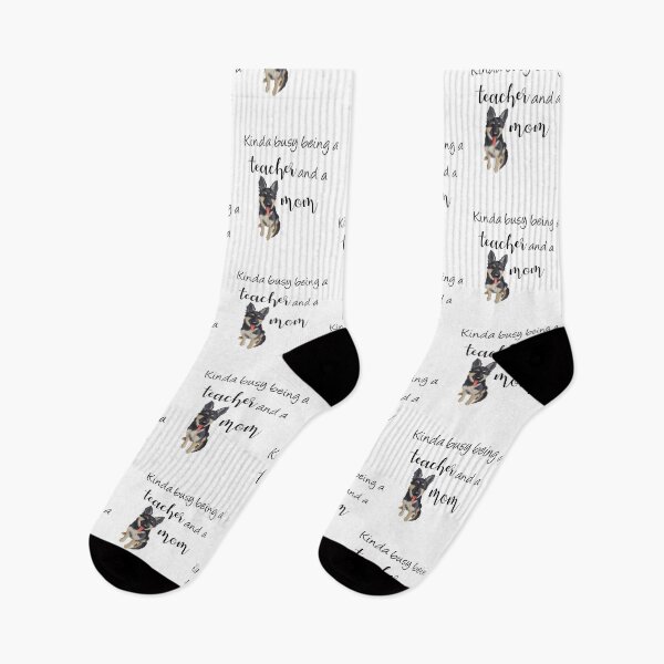 Item preview, Kinda Busy Being a Teacher and a Dog Mom | German Shepherd Mom designed and sold by ElysianCreation.