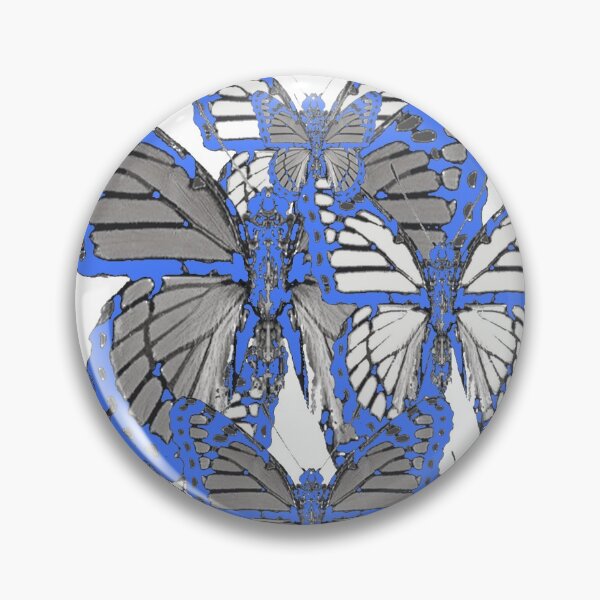 Item preview, BABY BLUE-WHITE MONARCH STYLE BUTTERFLY ABSTRACT PATTERNS designed and sold by sharlesart.