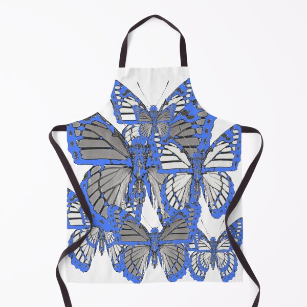 Item preview, BABY BLUE-WHITE MONARCH STYLE BUTTERFLY ABSTRACT PATTERNS designed and sold by sharlesart.