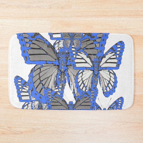 Item preview, BABY BLUE-WHITE MONARCH STYLE BUTTERFLY ABSTRACT PATTERNS designed and sold by sharlesart.