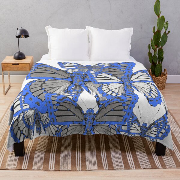 Item preview, BABY BLUE-WHITE MONARCH STYLE BUTTERFLY ABSTRACT PATTERNS designed and sold by sharlesart.