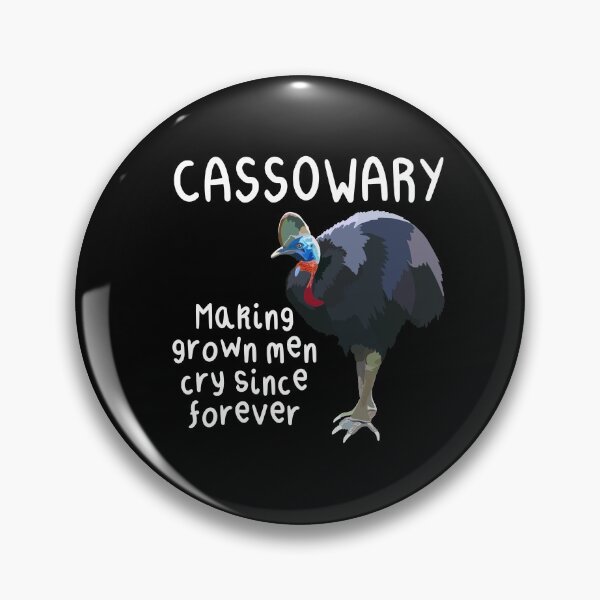 Item preview, C is for Cassowary, Cassowary Artwork – Powerful Flightless Bird Illustration and Tropical Rainforest Wildlife Design designed and sold by PrettylittlepastelUk.