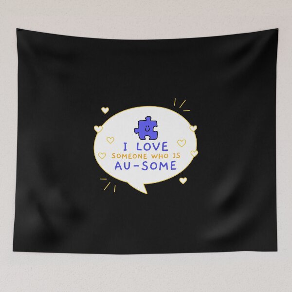 Item preview, Autism Awareness: I Love Someone Who is Au-Some designed and sold by friendlyspoon.
