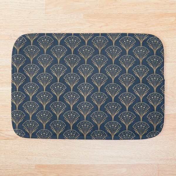 Item preview, Art Deco Gold Palm sobre fondo azul. designed and sold by Artificialx.