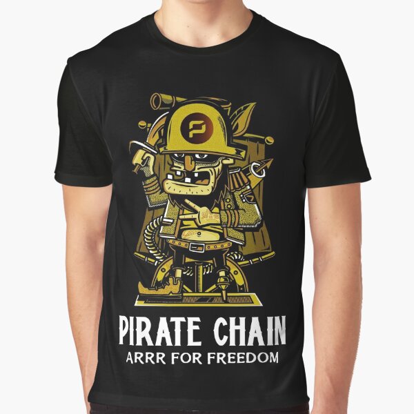 Pirate Chain Arrr For Freedom Cryptocurrency Graphic T-Shirt