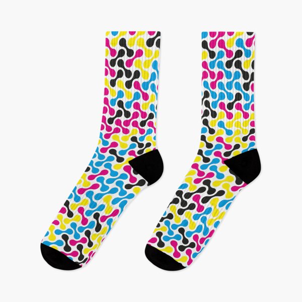 Item preview, CMYK Colour Metaballs Pattern (White) designed and sold by John Uttley.