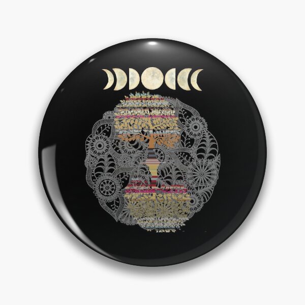Item preview, Phases of the Moon Retro 60's 70's Vibe Tree of Life designed and sold by Independence arrival.