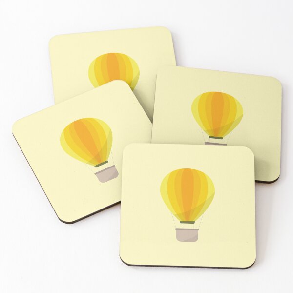 Item preview, Yellow Hot Air Balloon (Inverted Colors) designed and sold by Susssanne.