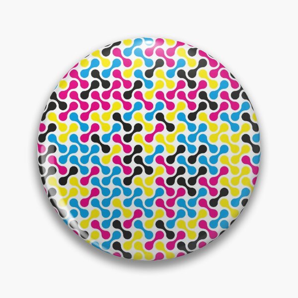Item preview, CMYK Colour Metaballs Pattern (White) designed and sold by John Uttley.