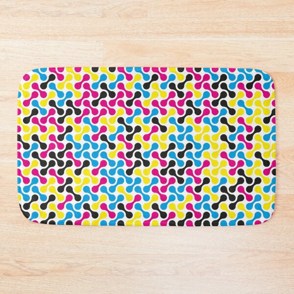 Item preview, CMYK Colour Metaballs Pattern (White) designed and sold by John Uttley.