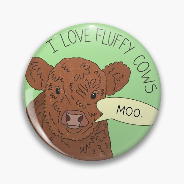 Item preview, I love fluffy cows designed and sold by PeachCatDesigns.